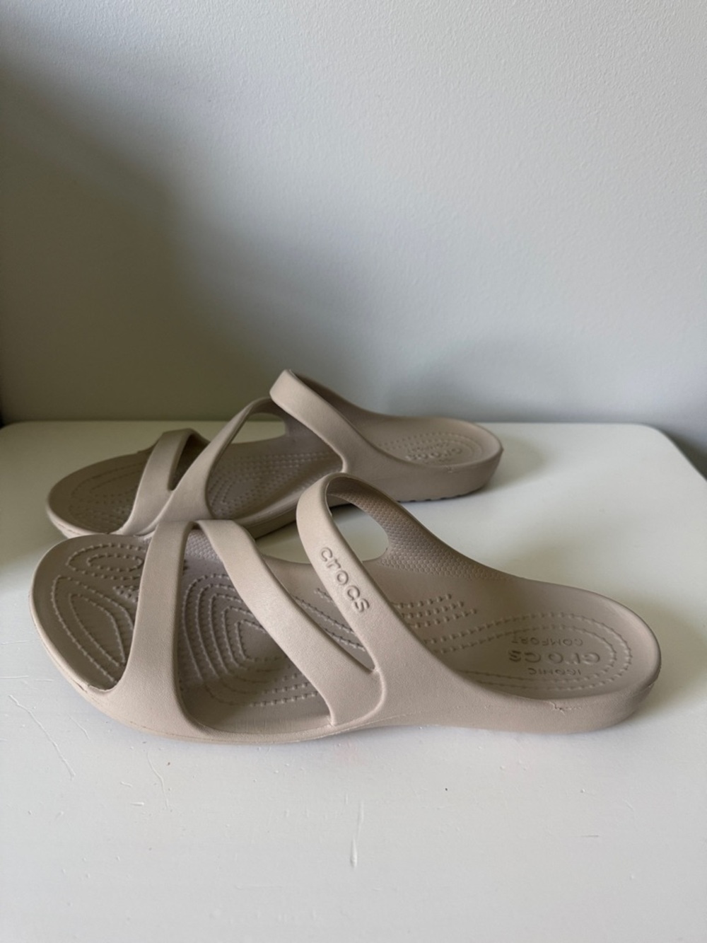 CROCS Women’s Sandals in Light Taupe